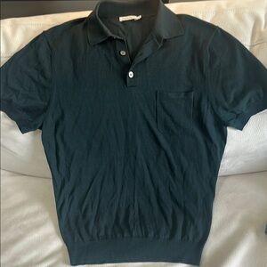 Men's Dark Green Polo Shirt suit supply